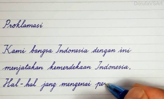 Cara Merubah Tulisan Jelek Menjadi Bagus
