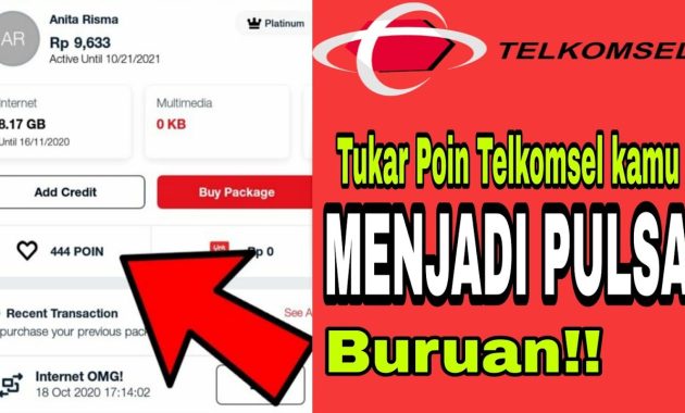 cara tukar poin Telkomsel jadi pulsa