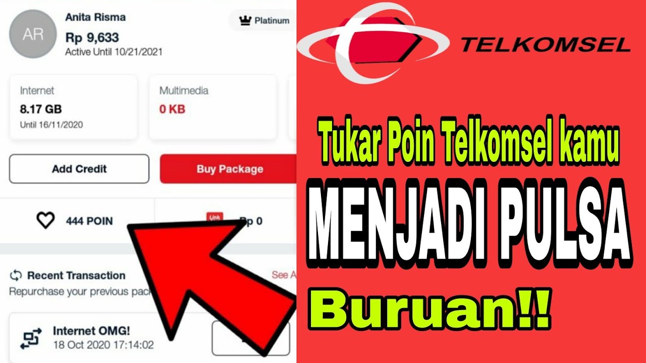 cara tukar poin Telkomsel jadi pulsa