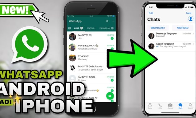 cara mengubah Whatsapp Android menjadi iPhone