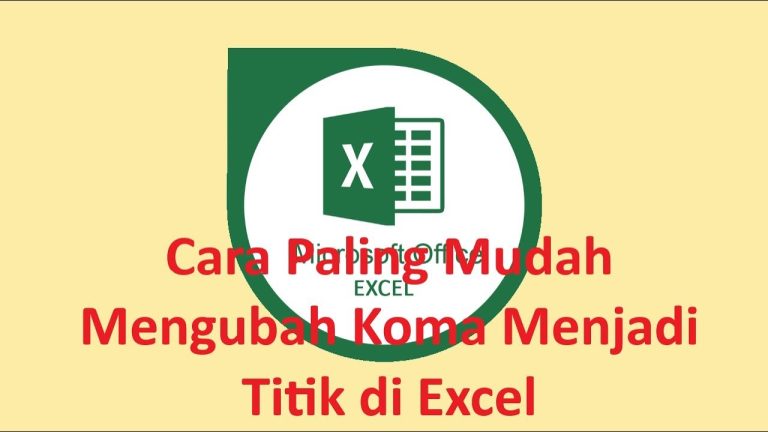 Koma di excel berubah jadi titik di word Koma di excel berubah jadi titik di word