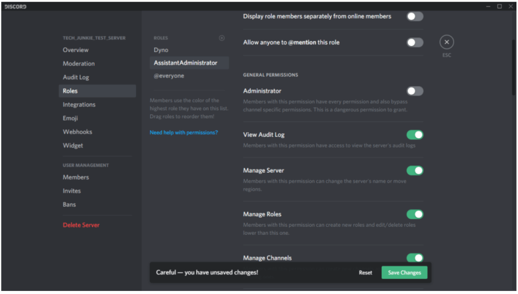 Role Pada Discord