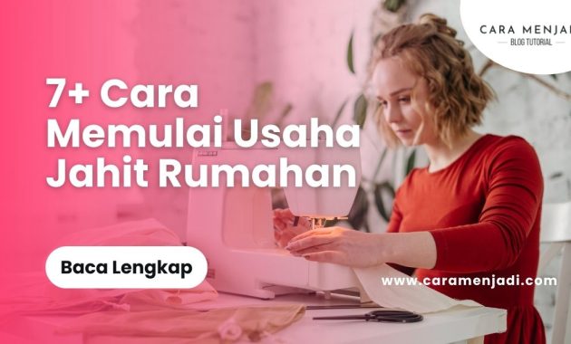 Cara Memulai Usaha Jahit Rumahan