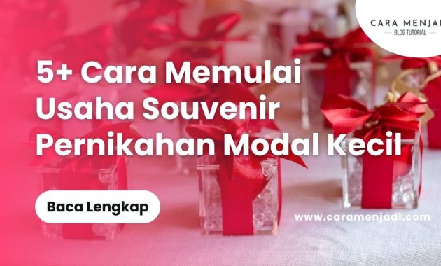 Cara Memulai Usaha Souvenir Pernikahan