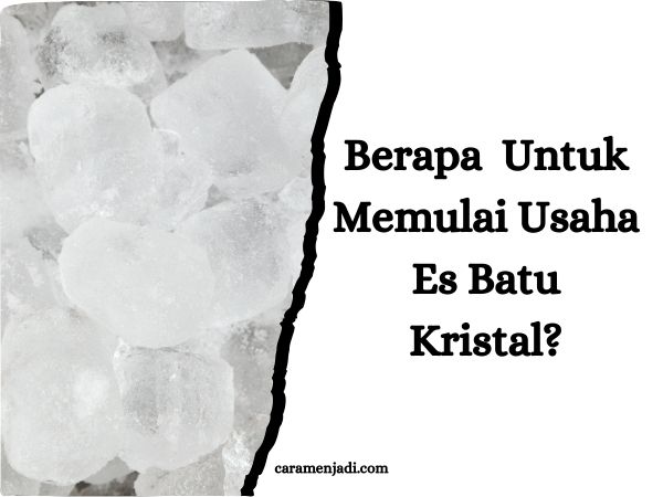 Berapa Modal Yang Dibutuhkan Untuk Memulai Usaha Es Batu Kristal?