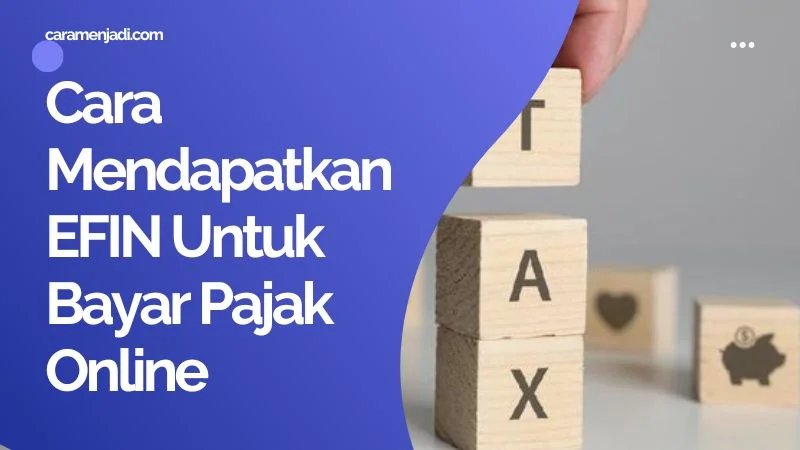 Cara Mendapatkan EFIN Untuk Bayar Pajak Online